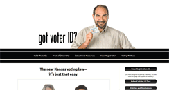 Desktop Screenshot of gotvoterid.com